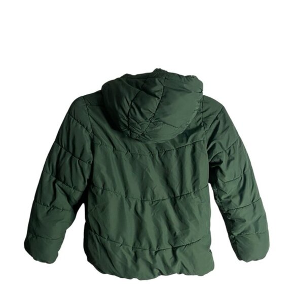 Mountain Warehouse Boy's Green Full Zip Hooded Puffer Jacket - Picture 10 of 10